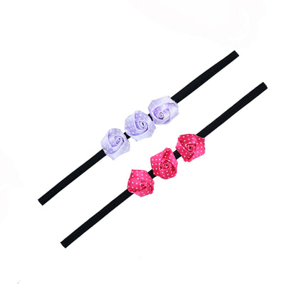 Multicolor Little Roses Headband for Girls (Combo)
