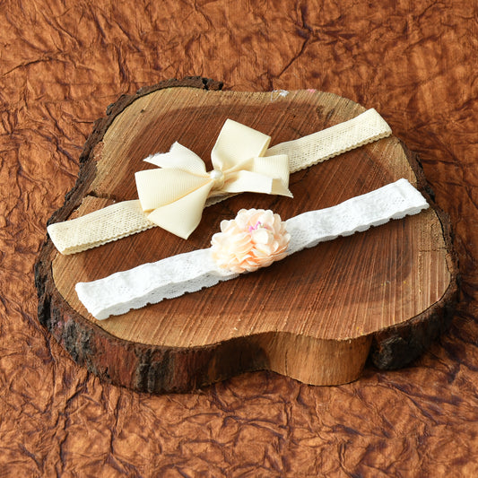 Multicolor Beautiful Cute Baby Girls Headbands (Pack of 2)