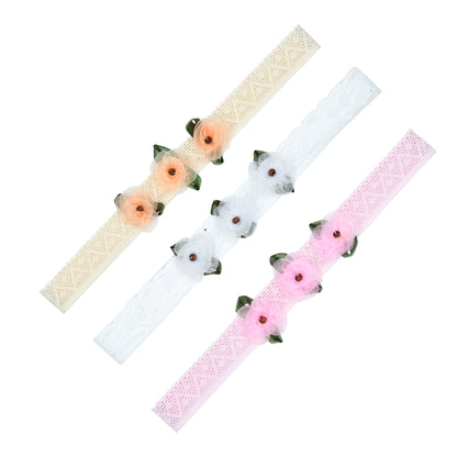 Multicolor Pack of 3 Beautiful Headband for Girls