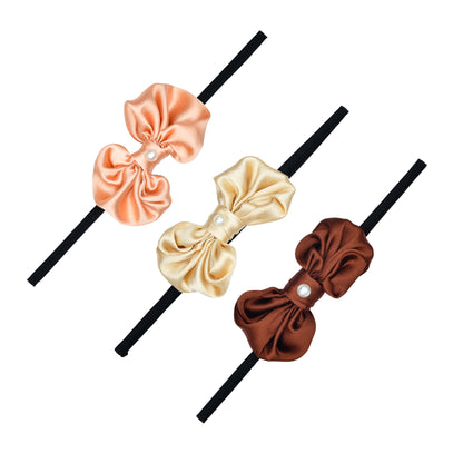 Pack of 3 Beautiful Bow Headbands for Girls