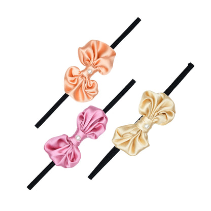 Pack of 3 Beautiful Bow Headbands for Girls