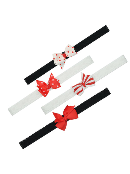 Multicolor Pack of 4 Cute Headbands for Girls
