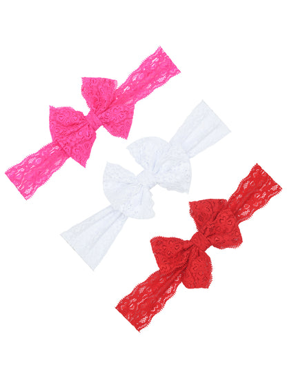 Bow You Beautiful Girls Headbands - Multicolor ( Pack of 3 )