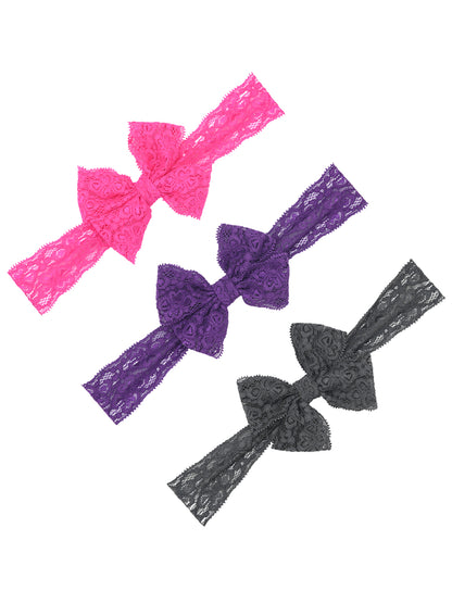 Bow You Beautiful Girls Headbands - Multicolor ( Pack of 3 )