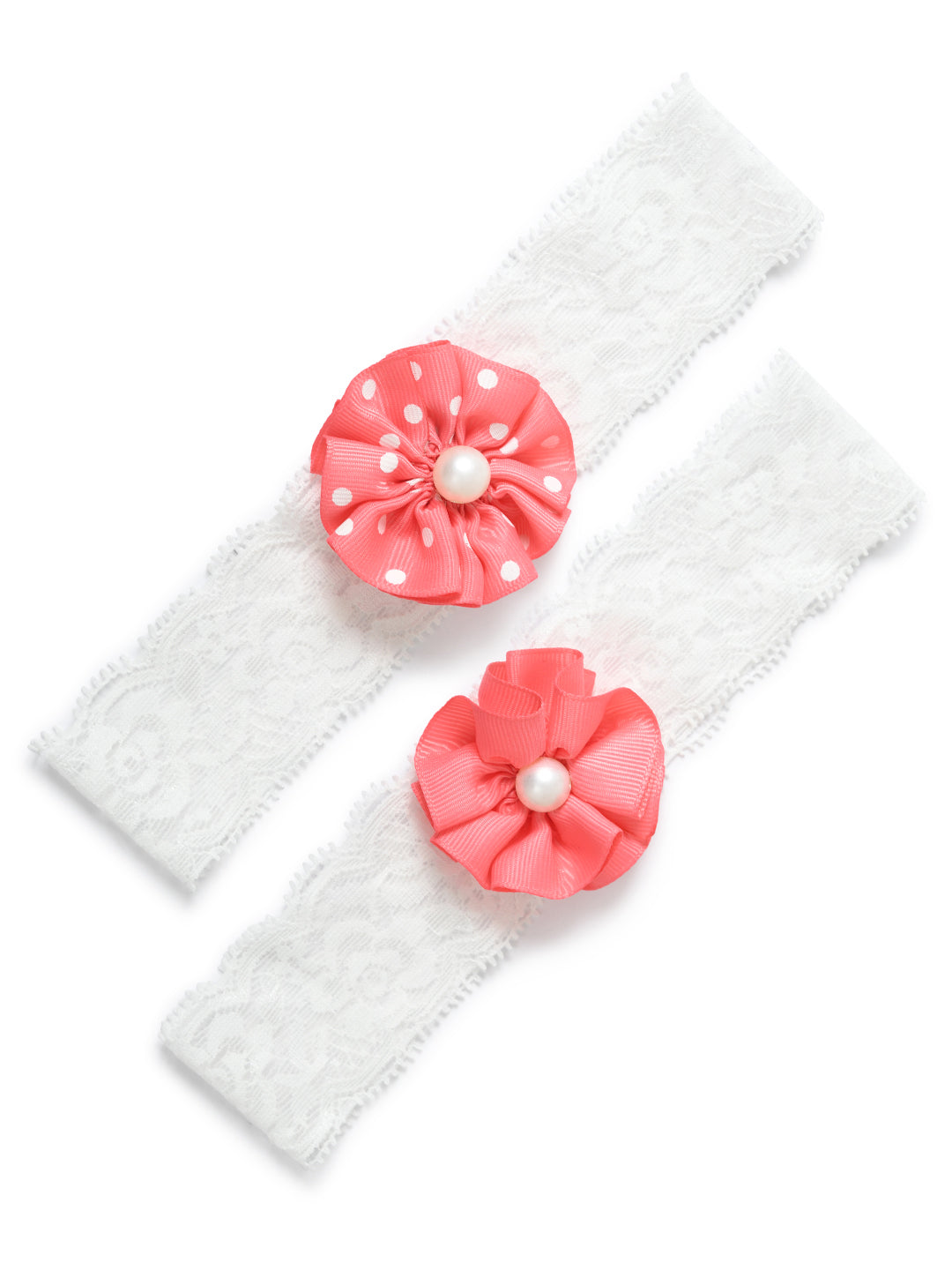 Set of 2 Multicolour Floral Baby Headbands