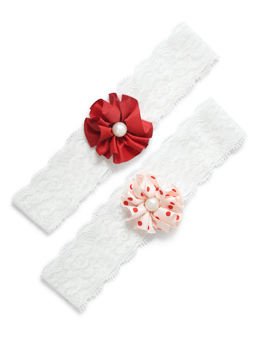 Set of 2 Multicolour Floral Baby Headbands
