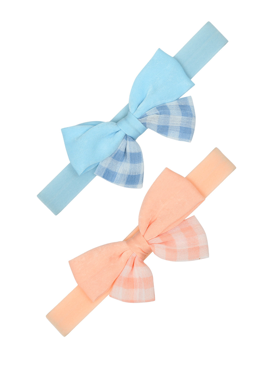 Pack of 2 Multicolor Trendy Bow Headbands for Girls