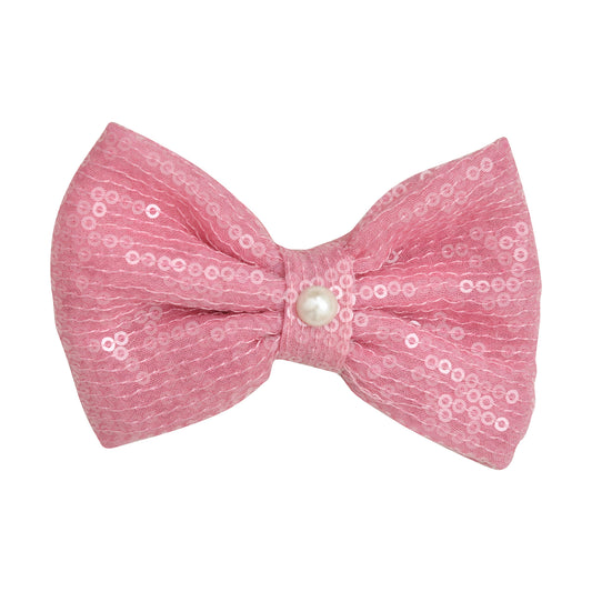 Multicolor Sequin Bow Hair Clip for Girls