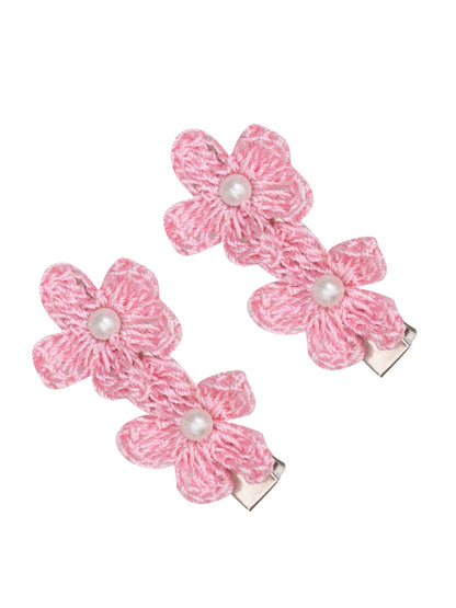 Pretty Petals Multicolor Pack of 3 Hair Clips for Girls
