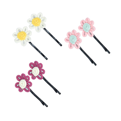 Set of 6 Super Bloom Girls Hair Pins