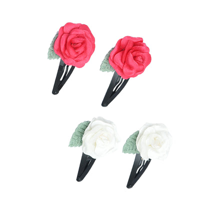 Set of 2 Multicolor Chic & Sleek Hair Clips for Girls