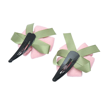 Pack of 2 Multicolor Beautiful Floral Hair Clips for Girls