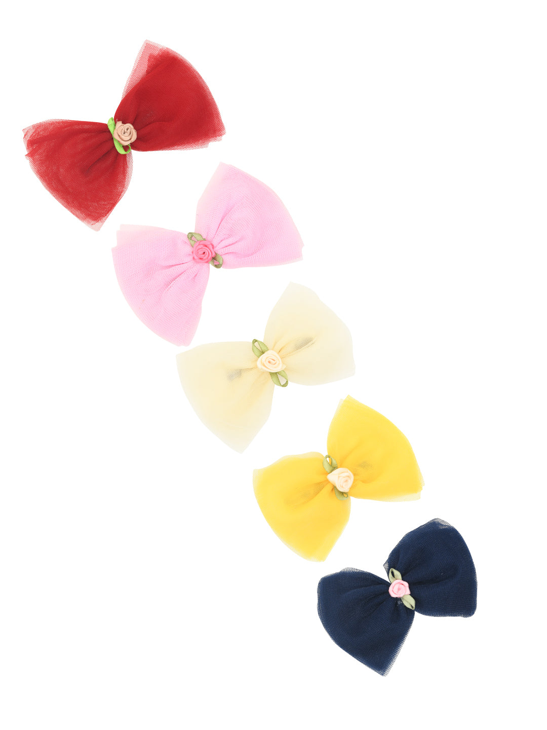 Beautiful Bow Pack of 5 Hair Clips for Girls