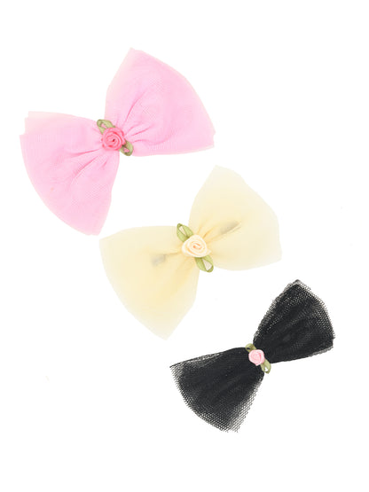 Cute Bow Pack of 3 Hair Clips for Girls