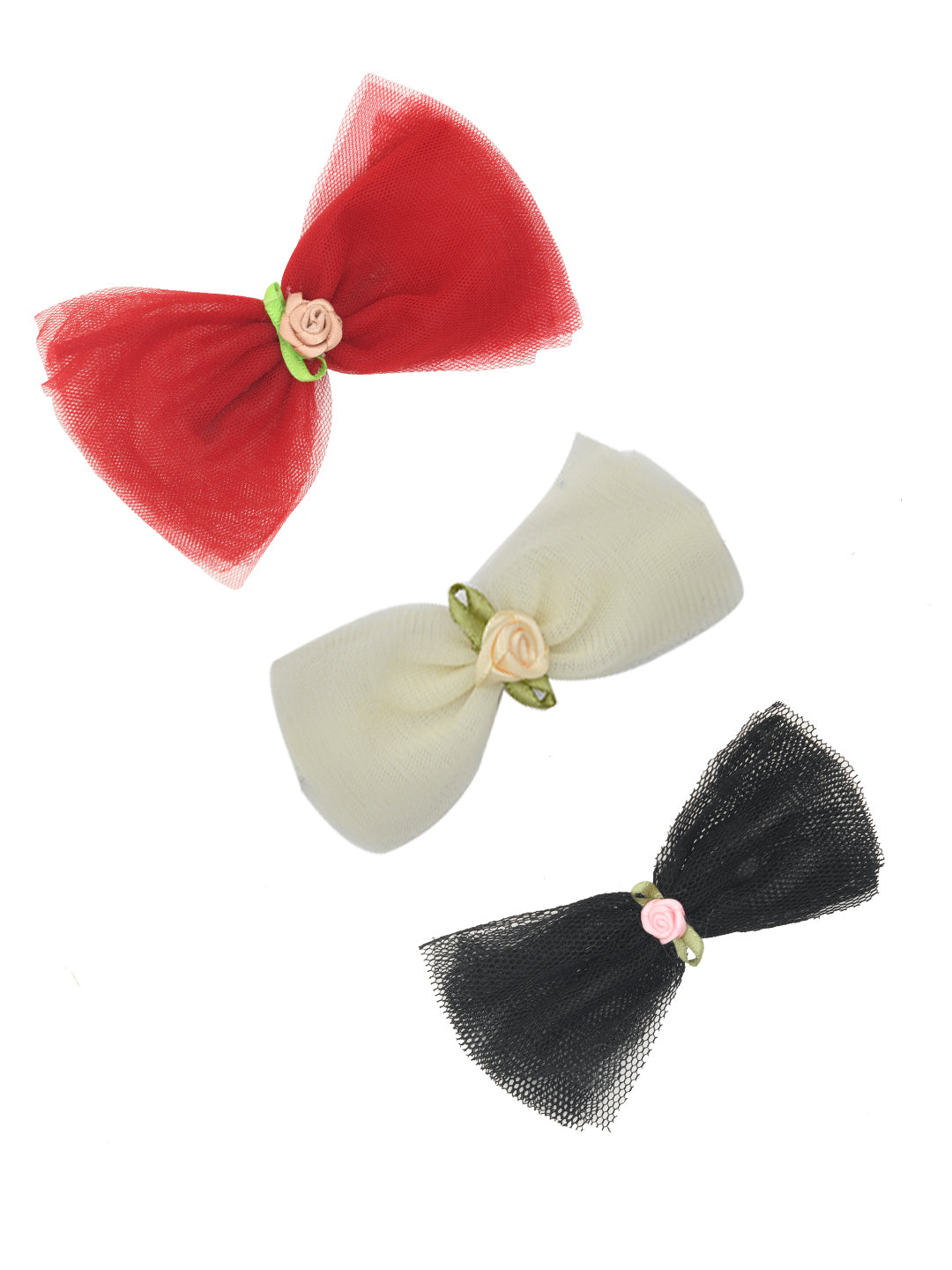 Cute Bow Pack of 3 Hair Clips for Girls