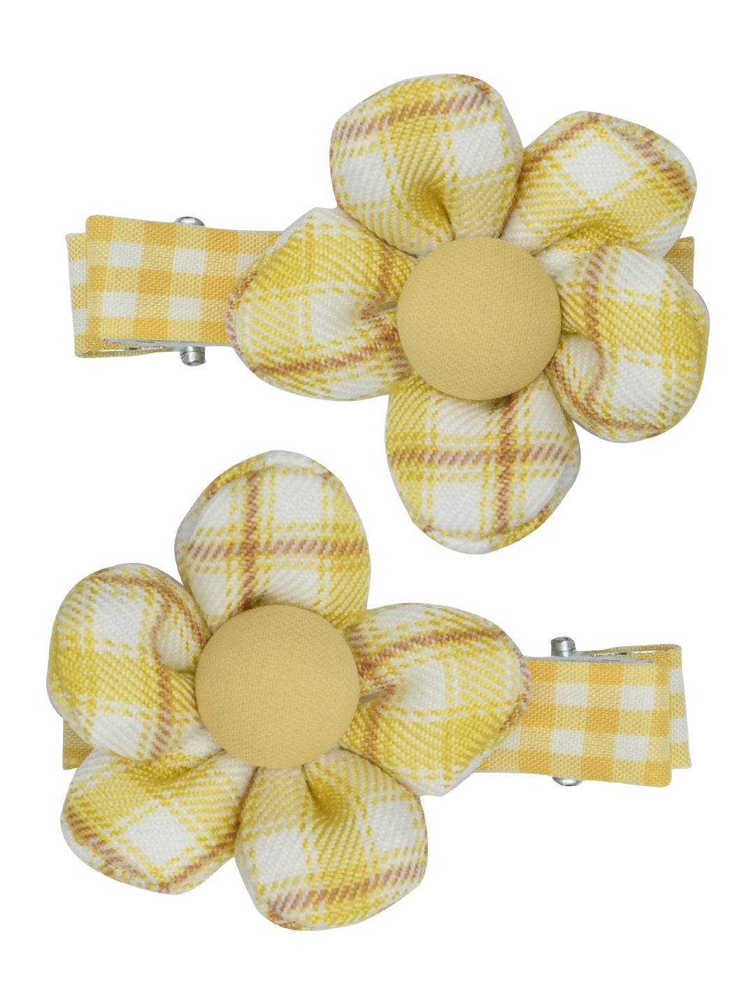 Pack of 2 Multicolor Cute Floral Hair Clips for Girls