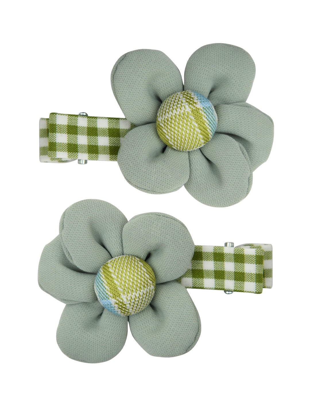 Multicolor Pack of 2 Floral Hair Clips for Girls