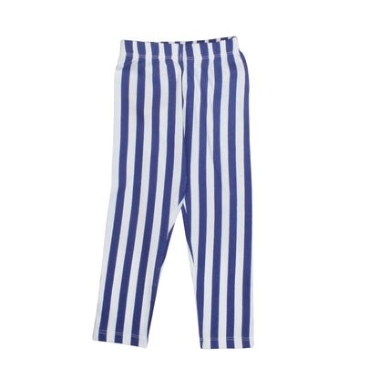 White And Blue Strips Printed Kids Pyjamas