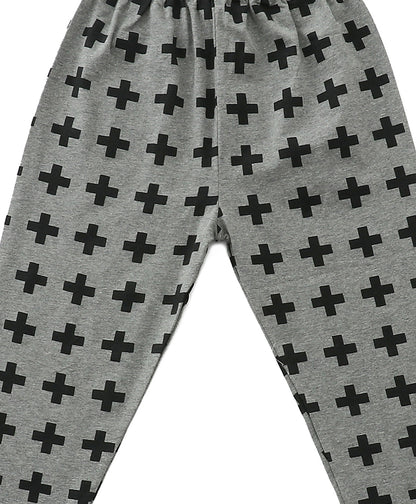 Grey Printed Kids Pyjamas