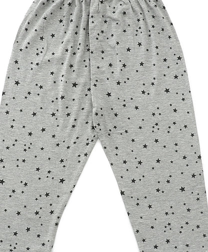 Grey Dots Printed Kids Pyjamas