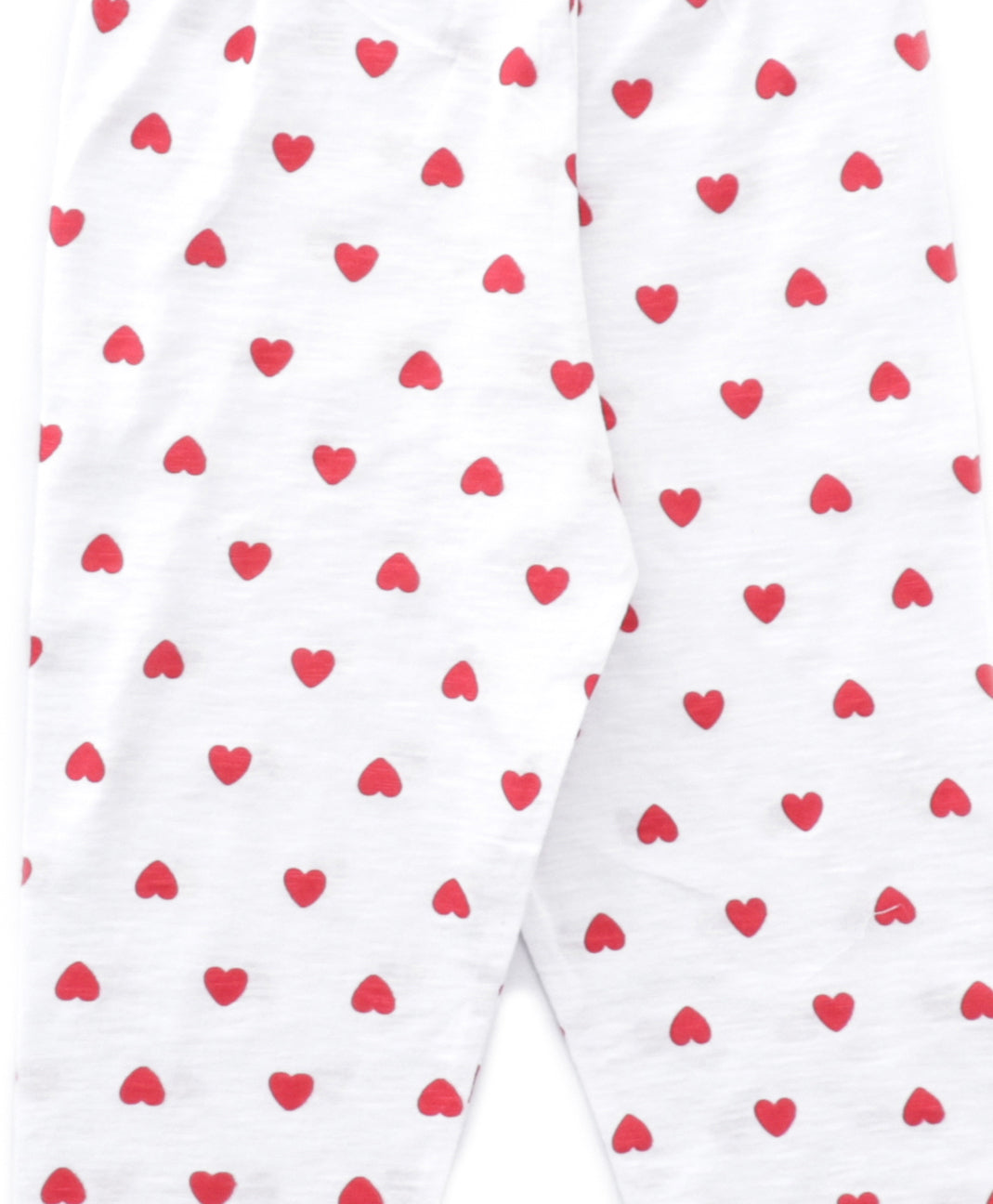 White Heart Printed Kids Pyjamas