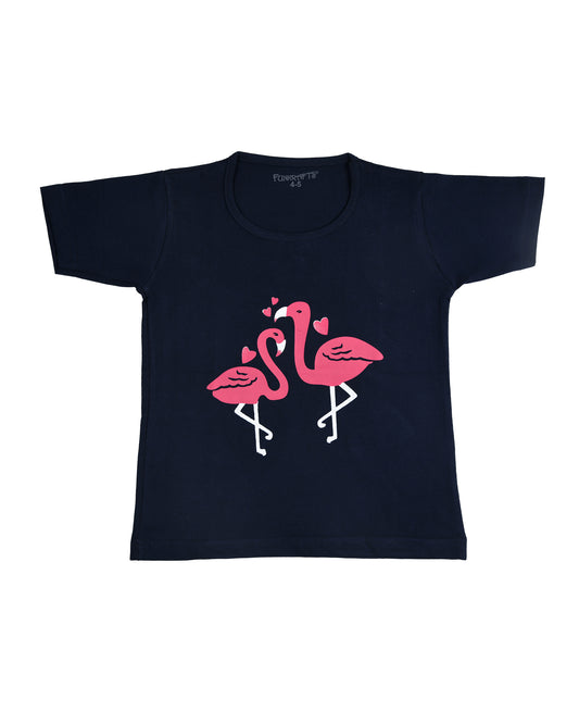 Blue Flamingo Girls T-shirt