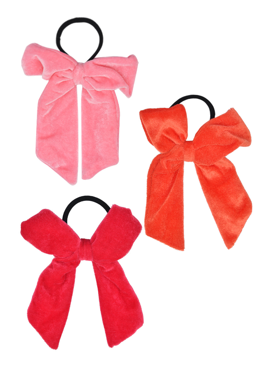 Set of 3 Ribbon Hair Ties for Girls