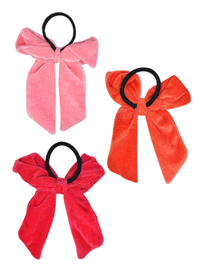 Set of 3 Ribbon Hair Ties for Girls