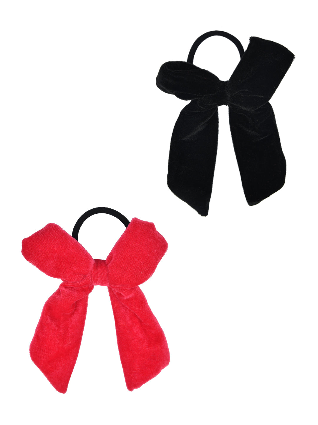 Set of 2 Multicolor Notted Hair Ties for Girls