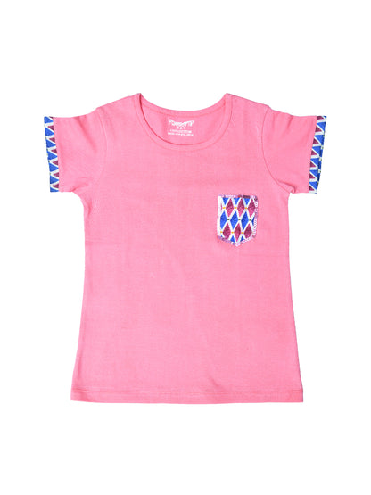Pink Sequin Girls T-shirt